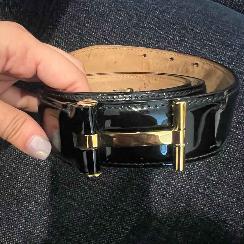 Excellent condition patent leather Tom Ford belt.